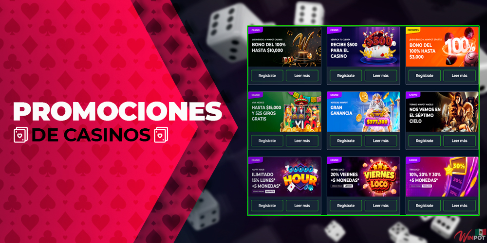 Promociones y ofertas de bonos de Winpot